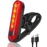 GenrePart Bisiklet Stop Lambası USB Şarjlı 4 Modlu Arka Uyarı Lambası