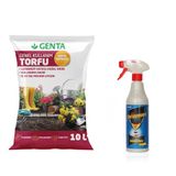 Genta Sineklenme Önleyici Bitki Bakım Seti - Bitki Toprağı - Chyrsamed Insektisit 500 ml Böcek Ilacı