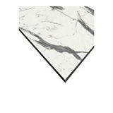 Gentaş Compact Masa Tablası 80x120 Dikdörtgen Afyon Marble Beyaz
