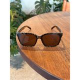 Gentle Leopar Unisex Kadın Erkek Büyük Köşeli Güneş Gözlüğü Unisex 63 Ekartman