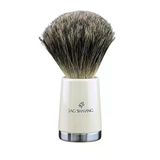 Gentleman Islak Tıraş Seti Süper Porsuk Saç Fırçası Ve Tıraş Makinesi + Kapaklı Paslanmaz Çelik Tıraş Kasesi >3 Parçalı Set Kullanıma Hazır - Kırılmaz Reçine Saplar - Önceden Takılmış 1 Kartuş İçerir