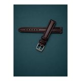 GENUINE LEATHER 14mm / 12mm Bordo Hakiki Deri Saat Kordonu – Premium Vintage Klasik Saat Kayışı