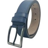 Genuine Leather Company Eds Erkek Siyah Spor Kemer - Açık Lacivert - 110 cm