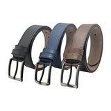 Genuine Leather Company Eds Erkek Spor Kemer - 120 cm - Siyah - Lacivert - Kahverengi