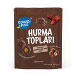 Genuss Plus Kakao Çekirdeği Kaplı Fındık Dolgulu Hurma Topu 100 gr