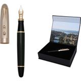 Genève – Lüks ve Ergonomik Dolma & Tükenmez Kalem – Sigma Serisi – Alman M Uç, Altın Kaplama, Mavi Mürekkep – Evrensel Kartuş ve Dönüştürücü, Premium Hediye Kutulu (Dolma Kalem, L'doré) - 41 Delft Blue
