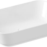 Geo 7425B003-0016 60 cm Beyaz Dikdörtgen Çanak Lavabo