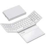 Geodmaer Büyük Touchpad Katlanabilir Bluetooth Klavye White