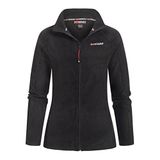 Geographical Norway Bayan polar ceket Tug Lady Outdoor ceket yelek dik yaka, Siyah, XXL
