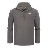 Geographical Norway Erkek polar ceket, mevsimlik ceket, Tug Half kışlık polar ceket, Gri, M