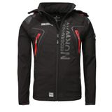 Geographical Norway Erkek Softshell Ceket Tambour, Siyah, S, GeNo-5-S