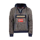 Geographical Norway Gymclass Sherco Men - Kapüşonlu Sweatshirt ve Kanguru Çanta Erkekler için Logo Sweatshirt - Erkekler için - Sweat Shirt Hoody uzun kollu, koyu gri, M