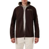 Geographical Norway Tamazonie Erkek Polar Ceket, Tam Fermuarlı Polar Isı Yalıtımı, Hafif Kapüşonlu Dış Mekan Kazak, Yumuşak Sıcak Yalıtımlı Orta Katman - Kahverengi - L - Model DB 233