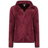 Geographical Norway Upaline Lady - Polar Fine Kadın Sıcak Fermetur Zip - Ceket Sonbahar Kış İlkbahar Sıcak Kadın - Uzun Kollu Kazak Kürk Yumuşak Konforlu Dış Mekan, Bordo., XXL