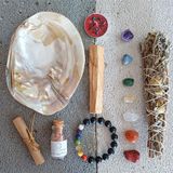 geometraconcept Yeni Ev Hediyesi | Doğal Taş | Tütsü | Palo Santo | Ada Çayı | Çakra Bileklik | Geometra Meditasyon Hediye Seti