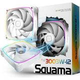 Geometric Future Squama 3003-12 Rgb Pwm Fan, 120MM x 30MM, Yüksek Performanslı Pc Kasa Fanı, 84 Cfm, 2,93MMH2O, Çift Taraflı Argb Aydınlatma, Hidrodinamik Rulman, Beyaz, 3'lü Paket, GEO-S3003W