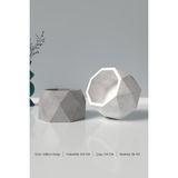 Geometrik Beton Saksı ve Mumluk Silikon Kalıp K3 - Beton Mumluk Silikon Kalıp 11.6 x 6.8 cm - Beyaz - Adet