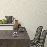 Geometrik Desen Duvar Kağıdı | BETA, 1107-1, Bej, Elyaf Taban (Non-Woven), Vinil kaplı, Silinebilir Yüzey / 1.06x15.6 m - 16.5 m², Yüksek Kalite