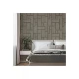 Geometrik Desen Duvar Kağıdı - Roka 23108-4, Koyu, Gri, Elyaf Taban (Non-Woven) - 16.5 M2