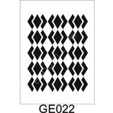 Geometrik Desenler Stencil Şablon (21x30) Ge-022