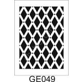 Geometrik Desenler Stencil Şablon (21x30) Ge-049