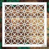 Geometrik Desenler Stencil Şablon (25x25) GE-075