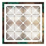 Geometrik Desenler Stencil Şablon (25x25) GE-081