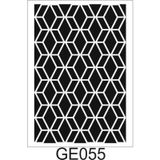 Geometrik Desenler Stencil Şablon (25x35) GE-055