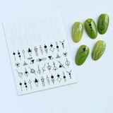 Geometrik Dizayn Tırnak Sticker Tırnak Etiketi Nail Jo-1068