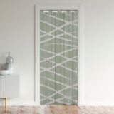 Geometrik Şerit Çizgiler %30 -%50 Oda Karartma Perdesi Şerit Çizgiler Dekor Kapı Perdesi Soyut Sanat Odası Bölücü Perde Örtüsü Açık Yeşil Tema Pencere Uygulamaları 132 x 203 cm