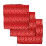 GEOMETRY Tatil Mutfak Bulaşık Bezleri - Mutfak için Hızlı Kuruyan Bulaşık Bezleri - Geoweave ile Premium Bulaşık Bezleri - 3'lü Set (Mutlu Noeller, 10"x10" (set başına 3 adet))
