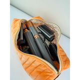 Geona Apricot Saç Şekillendirici Çantası - Dyson Airwrap/Airstrait Uyumlu - Mega Boy Makyaj Çantası - Açık Turuncu