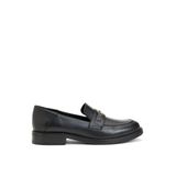 George Hogg 93332 Deri Siyah Kadın Loafer