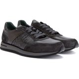 George Hogg Anthracite Men's Leather Sneakers - Antrasit