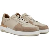 George Hogg Beige Suede Detail Men's Leather Sneakers - Bej