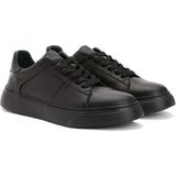 George Hogg Black Women's Leather Sneakers - Siyah