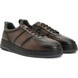 George Hogg Brown Men's Casual Comfort Leather Sneakers - Kahverengi