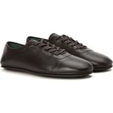 George Hogg Dark Brown Men's Leather Sneakers - Kahverengi