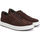 George Hogg Dark Brown Men's Suede Sneaker - Kahverengi