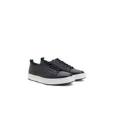 George Hogg Koyu Lacivert Desenli Erkek Deri Sneaker