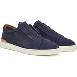 George Hogg Men's Navy Casual Leather Sneakers - Lacivert