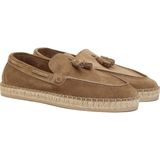 George Hogg Mink Tassel Detail Men's Leather Espadrilles - Vizon