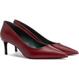 George Hogg Red Leather Stilettos - Kırmızı