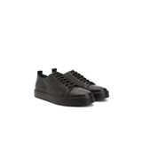 George Hogg Siyah Desenli Erkek Deri Sneaker