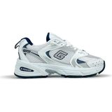 George Phoenix Golden Carıo Beyaz Lacivert Unisex Sneakers Spor Ayakkabı - Beyaz - Mavi