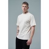 George Phoenix Pure Comfort - Bej Rahat Kesim %100 Pamuklu Basic Erkek Tişörtü - 2XL