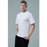 George Phoenix Pure Comfort - Beyaz Rahat Kesim %100 Pamuklu Basic Erkek Tişörtü