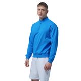 George Phoenix Yarım Fermuarlı Pamuklu Erkek Oversize Sweatshirt (Mavi, M)
