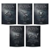 George R.R. Martin Game of Thrones Buchset Band 1-5 - Das Lied von Eis und Feuer - Der Winter naht, Unser ist der Zorn, Hört mich brüllen, Hoch hinaus & Ein grimmiger Feind mit exklusivsem Lesezeichen