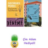 Georges Perec 2 Kitap Seti + Çim Adam Hediye - Hayır